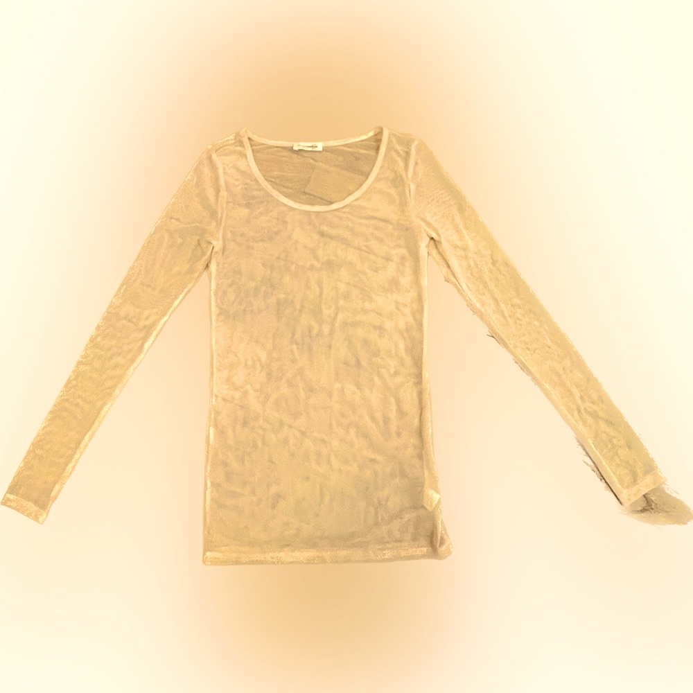 Imagēnation Sheer pink Long Sleeve Top - Small